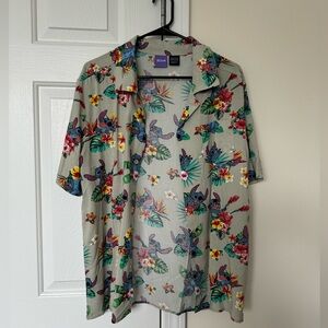 Men’s Disney’s Stitch button down shirt